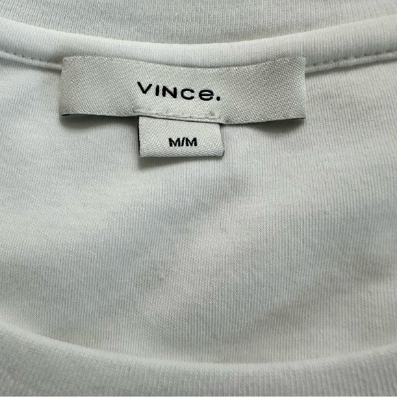 Vince Side Tie Cotton T-Shirt Dress Faux Wrap Medium Casual Summer Travel READ - Picture 2 of 9